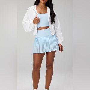 New Fabletics Hot Shot Pleated Skirt/Built-In Shorts Ultra Mini Iced Out Size S